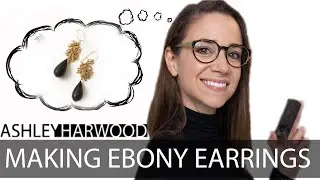 WOODTURNING: Making Ebony Earrings in 4k