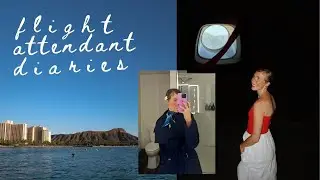 flight attendant diaries: 4 day trip to phoenix, everett, and honolulu 📹🛫🌥