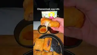 Cheesesteak Egg Rolls in my dorm room #shorts
