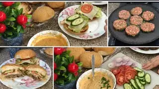 How to make delicious burger at home from scratch @RoyalDesiFood