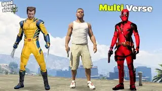 Franklin Deadpool & Wolverine Try To Save Los Santos in GTA 5 !