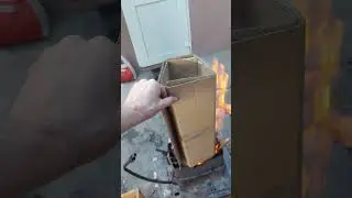 Как работает дымоход. Тяга своими руками. Не повторяйте! #diy #дымоход #тяга