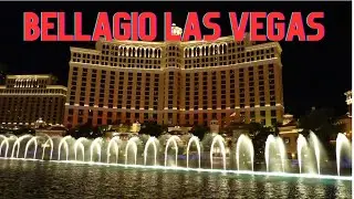 Fountains of Bellagio -  Las Vegas, Nevada USA (Night) 4K