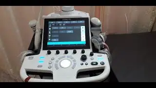 Scanning in GE Logiq P9 ultrasound machine with Convex probe C1-5