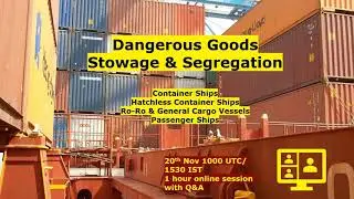 Upcoming webinar on Stowage & Segregation