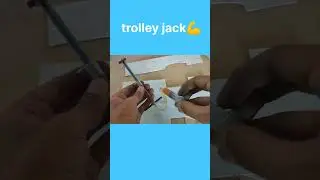 Hydraulic pres trolley jack💪 #hydraulic #automobile #jack #preetmodelmaker