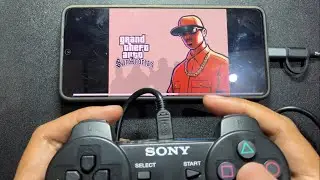 How to Connect a PS3 Controller to Android with a Cable + GTA San Andreas Test!