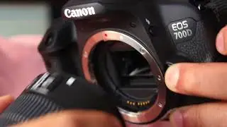 Canon 700d Demo on Removing Lens