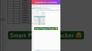 Excel trick 7: Progress tracker 