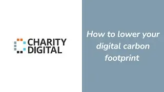 Webinar: How to lower your digital carbon footprint