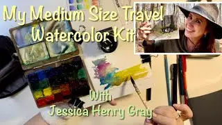Medium Sized Travel Watercolor Kit: #2, with Jessica Henry Gray
