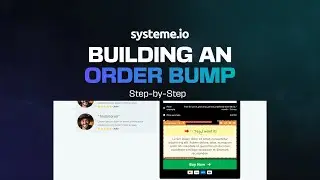 How To Build And Order Bump in [Systeme io] FREE Course