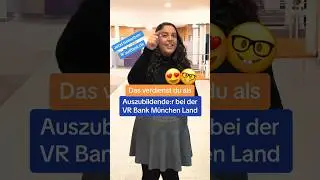 Bock auf Bank? ➡️ zurBank.de ➡️ Deine Ausbildung bei der VR Bank München Land🥳😍#ausbildung #lernen