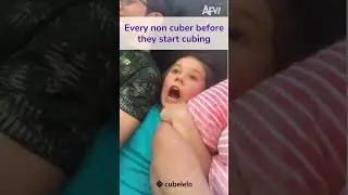 The fear is real🤪 #rubikscube #noncuber #speedcubing #cubelelo