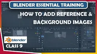 How to add reference images in blender for Modeling How to Use Background Images
