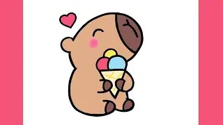 OMMENT DESSINER UN CAPYBARA MIGNON KAWAII ÉTAPE PAR ÉTAPE