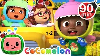 Dinosaur Halloween Wheels on the Bus | Little Angel & Cocomelon Nursery Rhymes