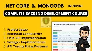 Complete CRUD Web Application In .Net Core Web API & MongoDB In Hindi With Detail Explanation.