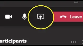 How to share your screen in TEAMS