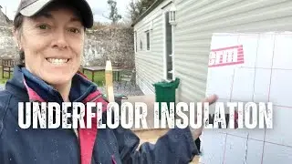 Static Caravan | Mobile home | under floor insulation #farmlife #vanlife