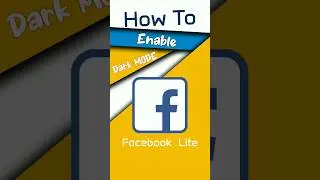How To Enable Facebook  Lite Dark Mode