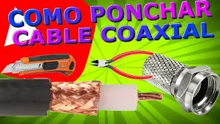 Como ponchar cable coaxial
