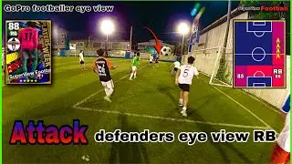GoPro footballer,cross flies past  head and into the net,first-person perspective #superviewfootball