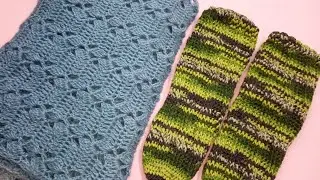 Готовые работы. Шарф - палантин и носочки крючком🧶