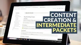 "Intermediate Packets" in Notion for your content creation process