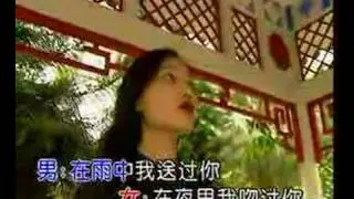 在雨中