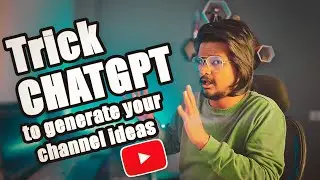 Generate YouTube Ideas with the ChatGPT Train model on your channel data and make money