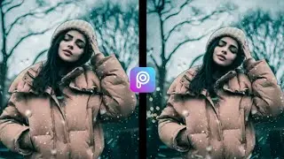 Picsart winter editing #winter #winterediting #lightroom #picsart#editzarmy #viral #trend#trending