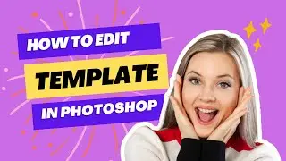 how to edit any template in Photoshop | How to edit Freepik  Template In Photoshop
