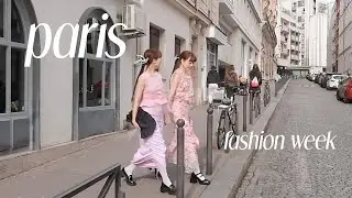 our first Paris fashion week 2024 (twin looks, behind the scenes)