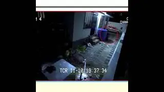 Maling Sadis terekam kamera CCTV ..Sampai nyaris menghabisi pemilik rumah