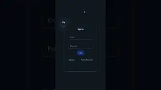 3D Login Form Design #3danimationdesign  #webdesigntutorial #gaming #3danimationsoftware #webdesign