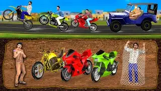 भूमिगत बाइक रेस चोर Underground BIKE RACE Chor Trap Hindi Comedy Video