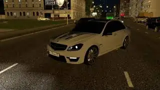 Динамичные покатушки по ночному городу на c63