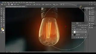 How to add realistic glowing light effect in photoshop with Aqeel designo