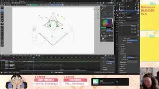 Character Design Warm-ups THEN some Animation in Blender Grease Pencil / Come say hi :)