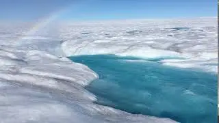 Large moulin on Sermeq Kujalleq (Store Glacier) in western Greenland
