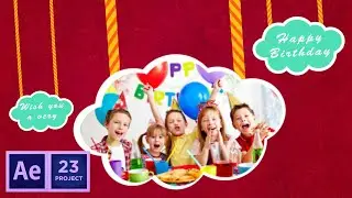 Birthday Celebration Animation | Aftec Effect CC Motion Graphics | Hamza Visuals