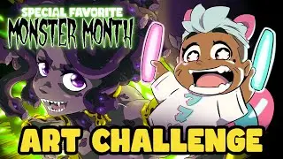 October art challenge that I didn't completed, also I'm Vtuber now - this video is pretty mellow