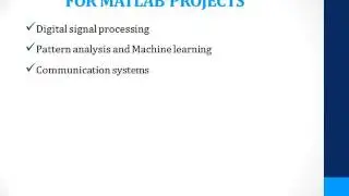 MATLAB PROJECTS FOR CSE STUDENTS