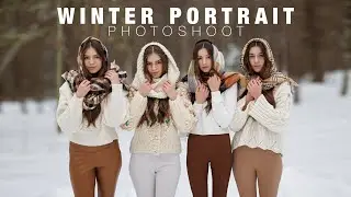 My First Portrait Photoshoot in Snowstorm. Winter Portraits Photoshoot Ideas | Canon R5 + 85mm 1.2