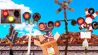 【踏切アニメ】拾われてきたふみきりカンカン😂😂😂Picked-up railroad crossing!!