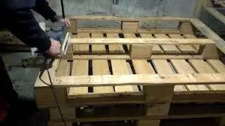 como hacer una cama con palets  FACIL ECONOMICO paso a paso estilo somier (haz volar tus sueños)