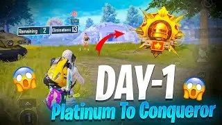 😱 DAY-1 Platinum To Conqueror Best Strategy For Rank Push 😱