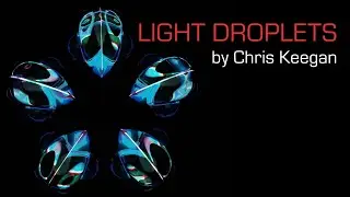 Light Droplets. Kaleidoscope | Blender Animation |