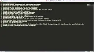 List of database rake tasks in a Rails application